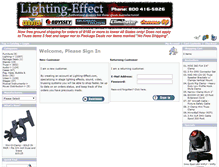 Tablet Screenshot of lighting-effect.com
